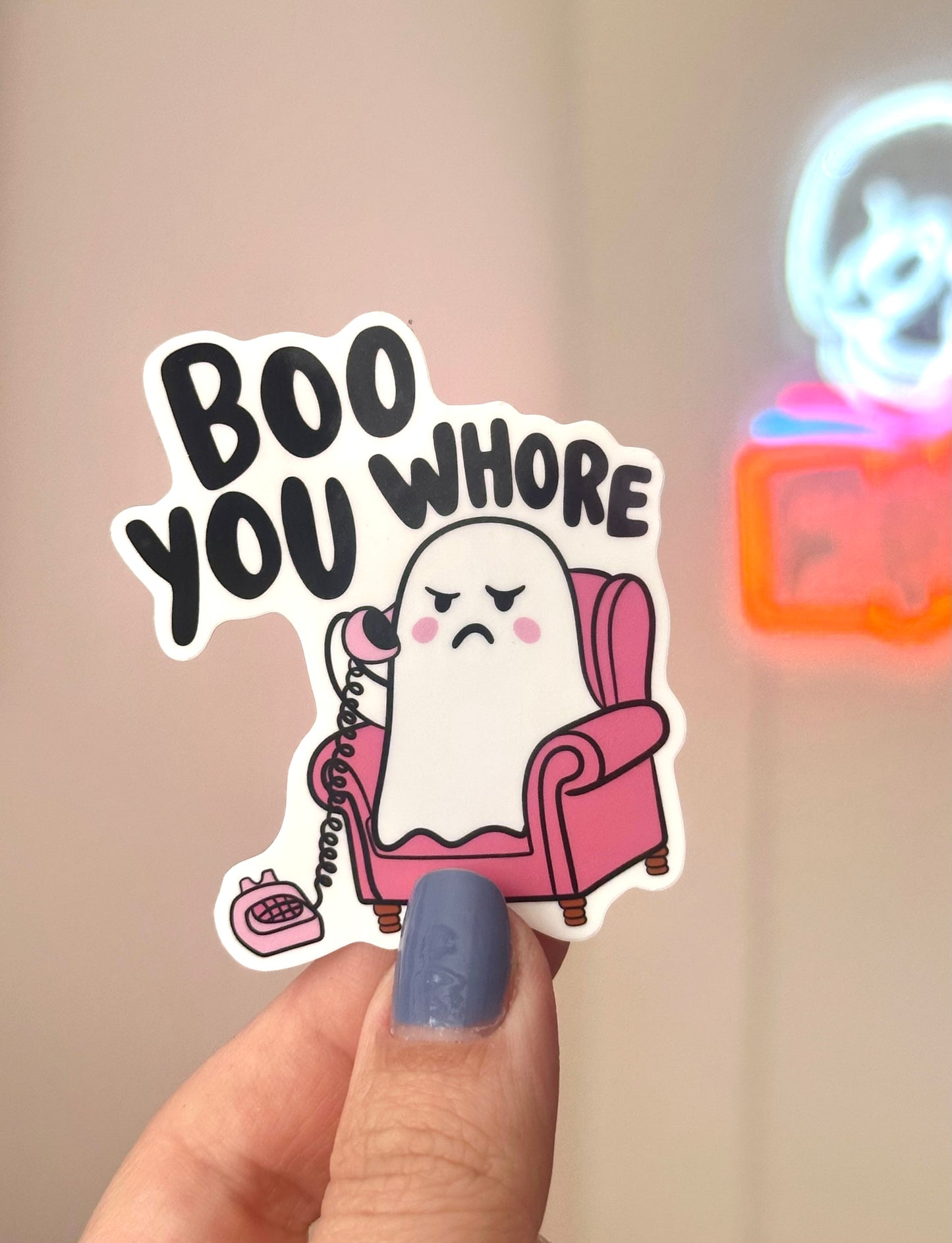 Boo Sticker