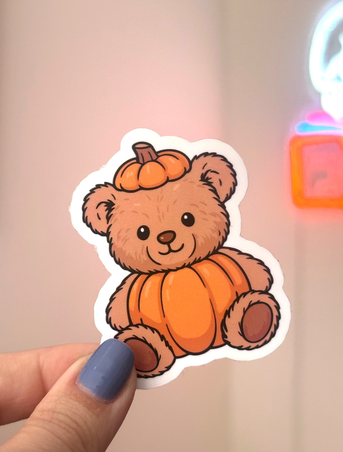 Pumpkin Bear Sticker