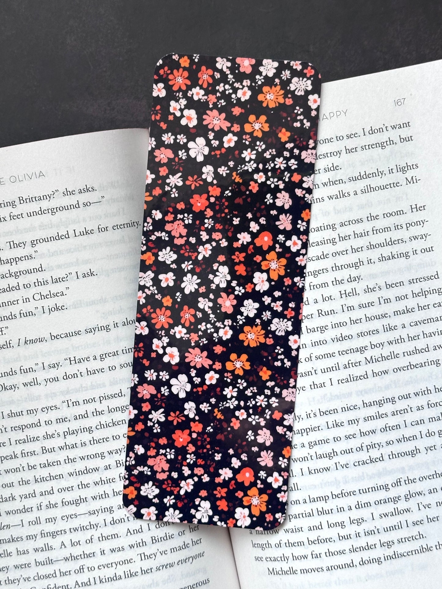 Fall Floral Bookmark
