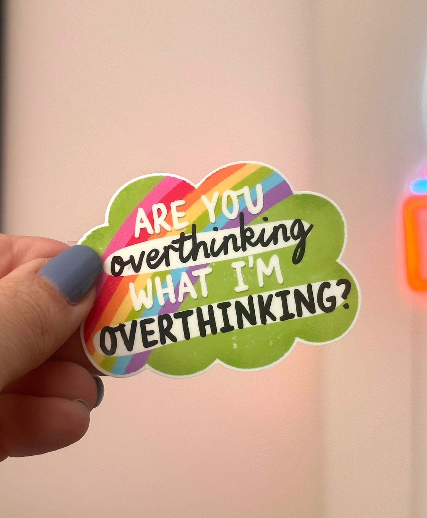 Overthinking Sticker