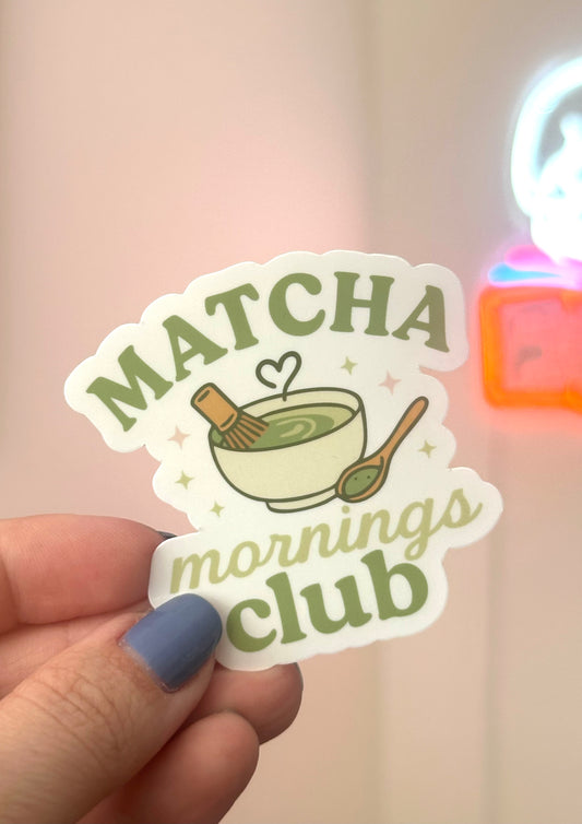 Matcha Club Sticker