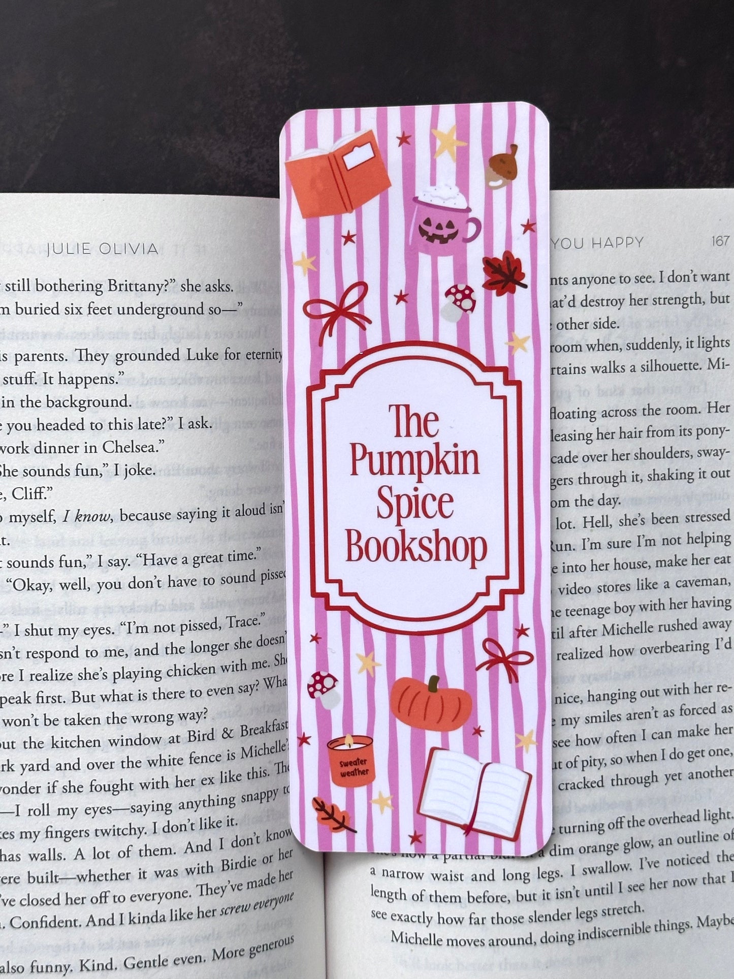 Pumpkin Spice Bookmark