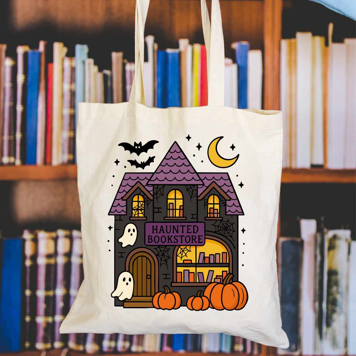 Haunted Bookstore Tote bag